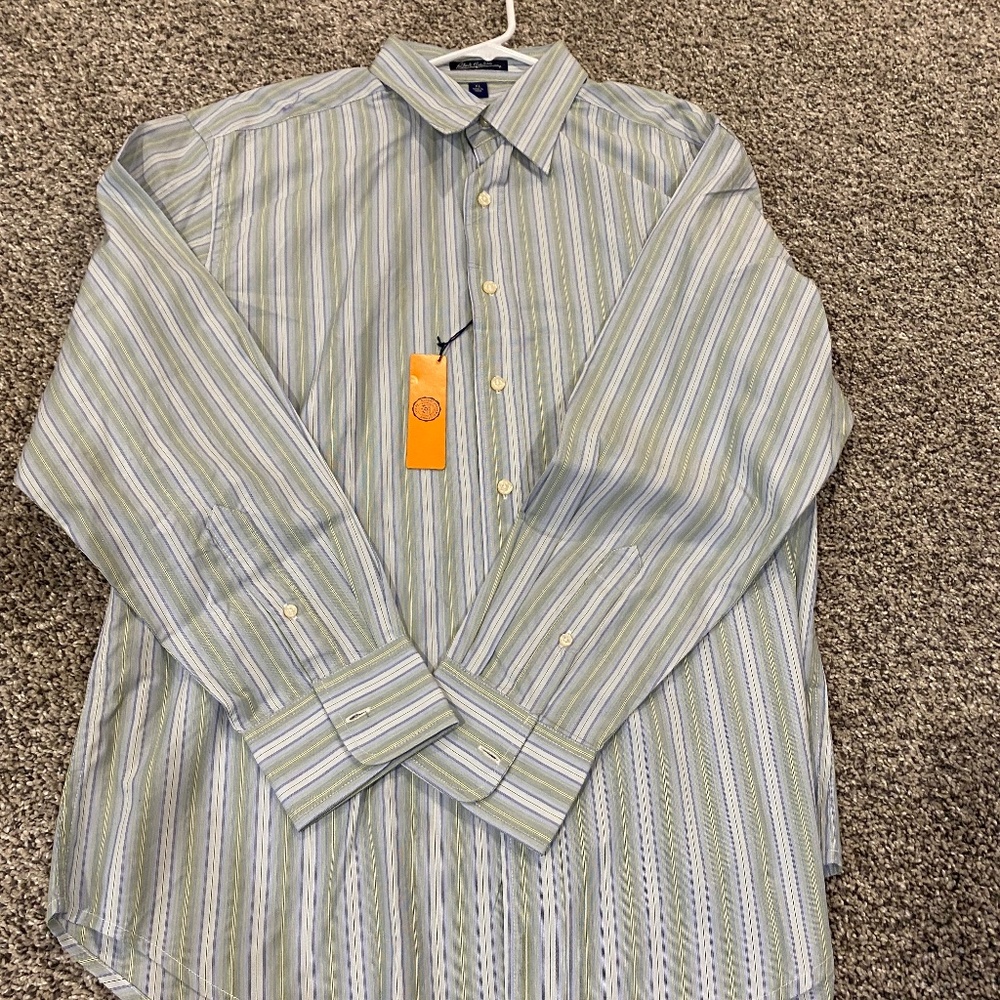 Robert Graham Men’s Striped Dress Shirt Size XL
